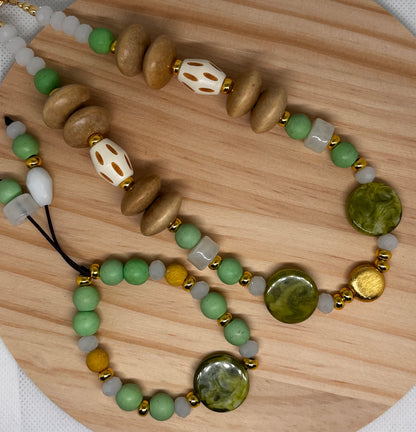 Verde Menta set|Necklace & Bracelet