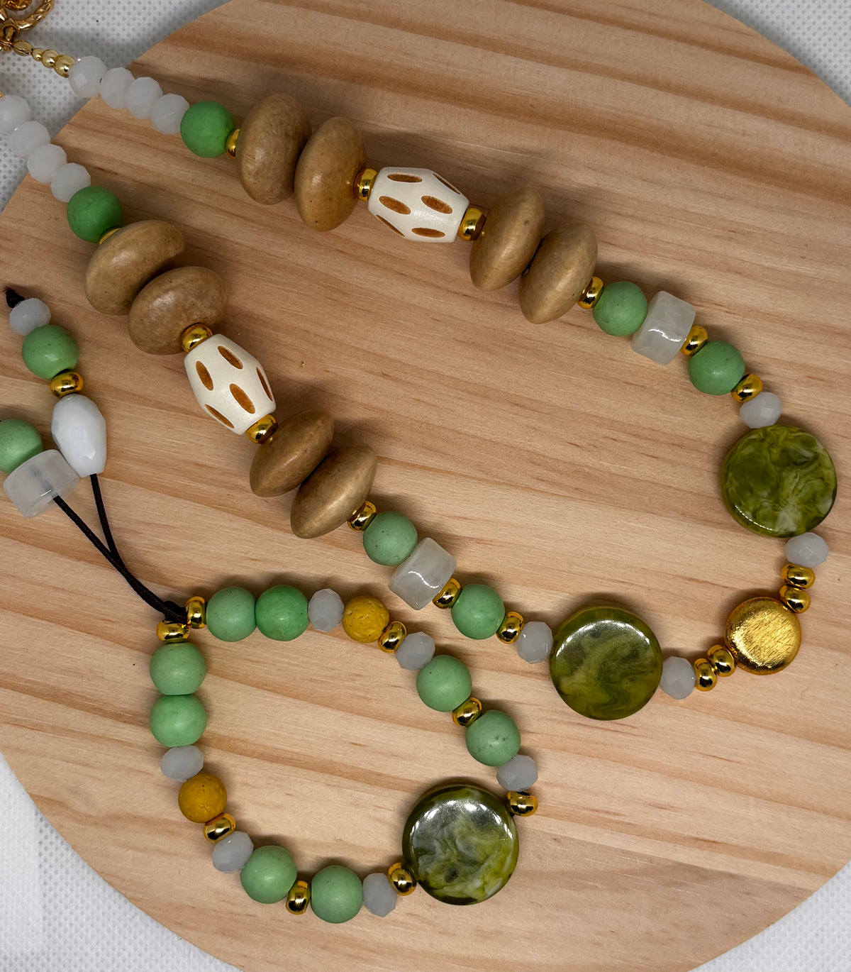 Verde Menta set|Necklace & Bracelet
