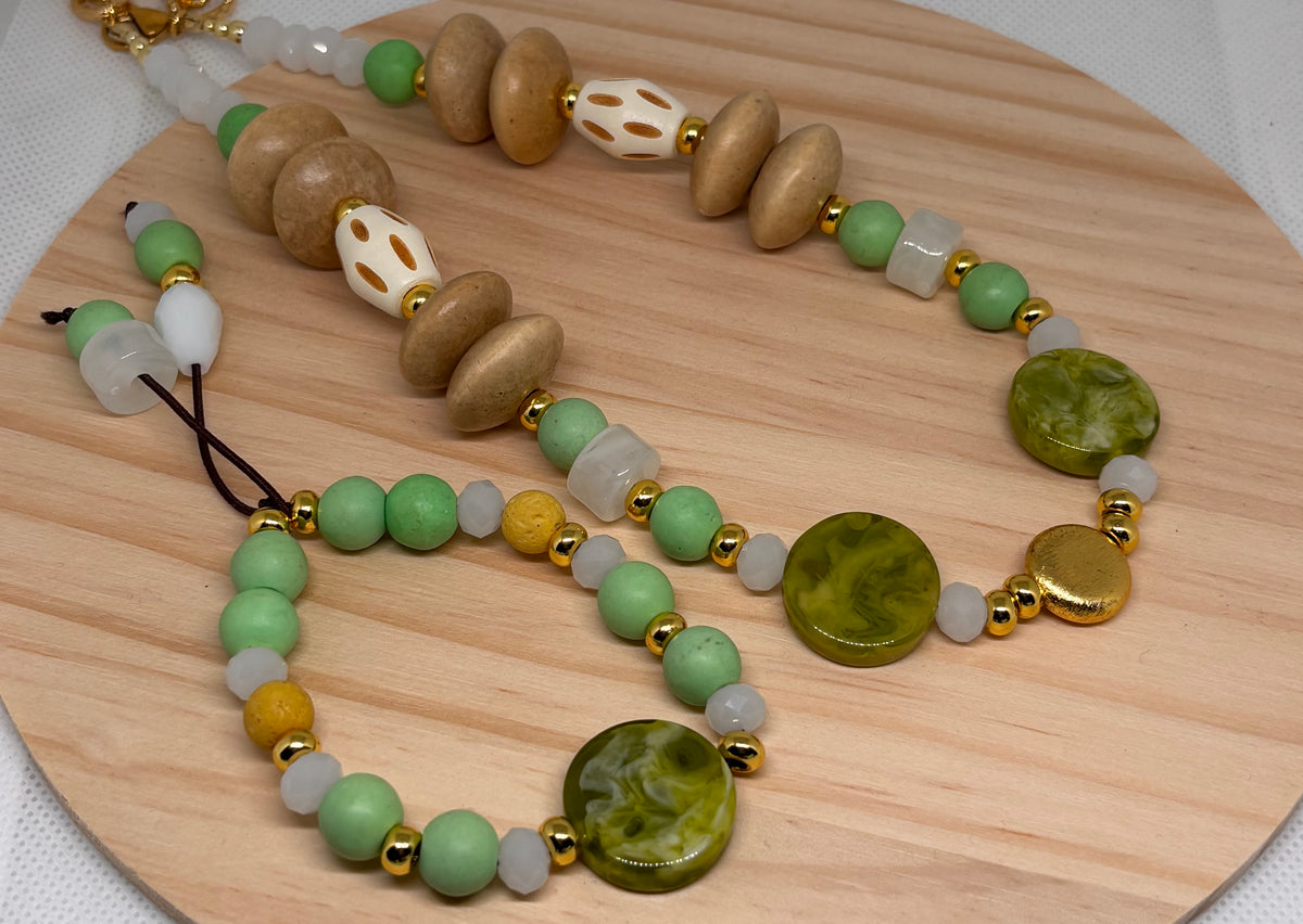 Verde Menta set|Necklace & Bracelet