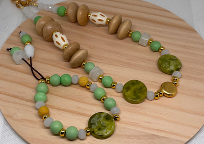 Verde Menta set|Necklace & Bracelet