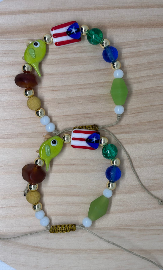 Boricua con Cotorra|Bracelet🇵🇷🦜