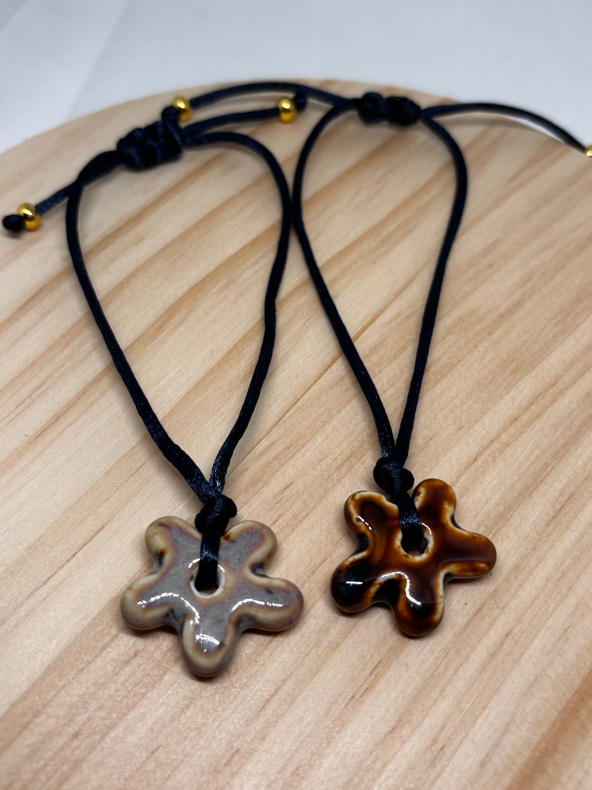 Flor de cerámica|Bracelet🍁🌊