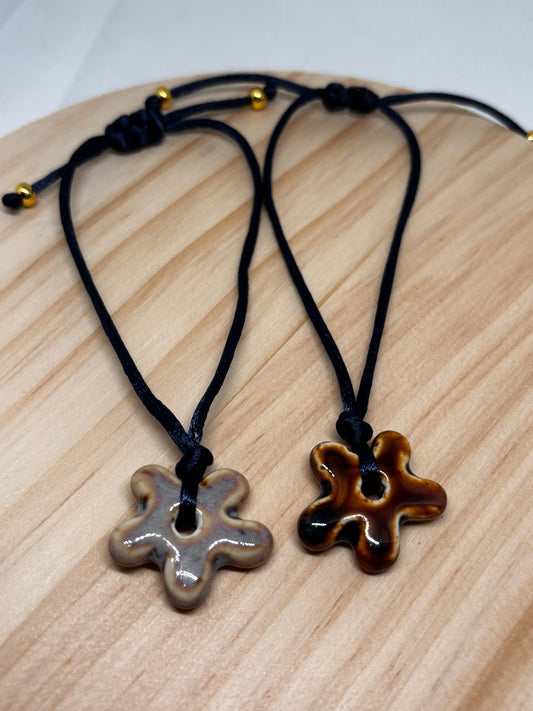 Flor de cerámica|Bracelet🍁🌊