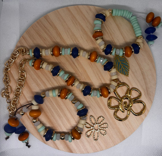Flores Tierra y Mar|Set|Necklace&Bracelets🌊