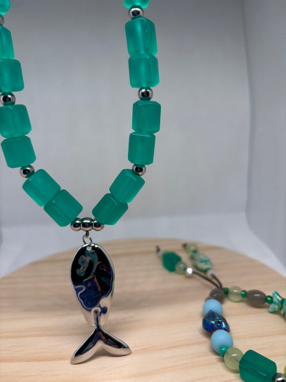 Mar Turquesa🌊| Necklace & Bracelet