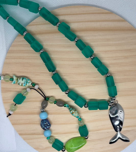 Mar Turquesa🌊| Necklace & Bracelet