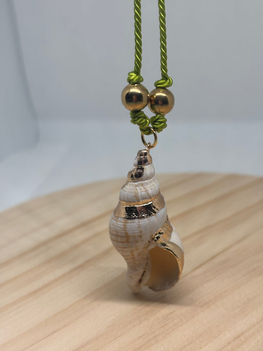 Caracol Dorado del Mar 2| Necklace 🐚🌊