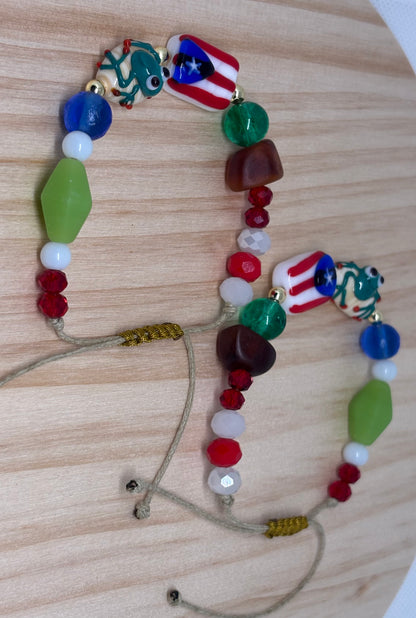 Boricua con Sapo |Bracelet🐸🇵🇷