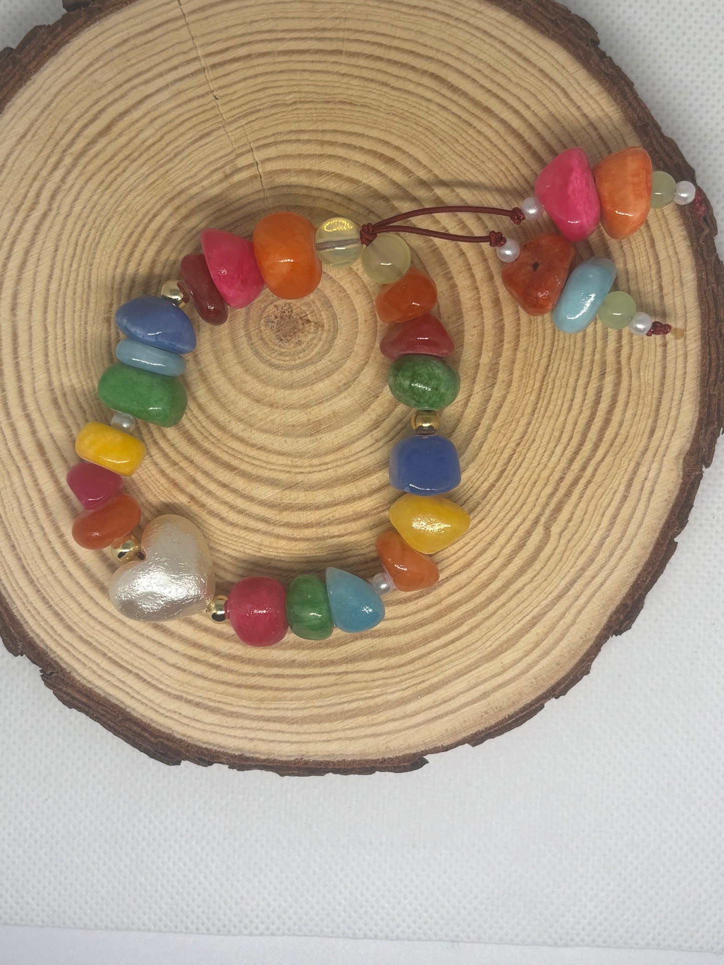 Corazón de Perlas Multicolor🤍